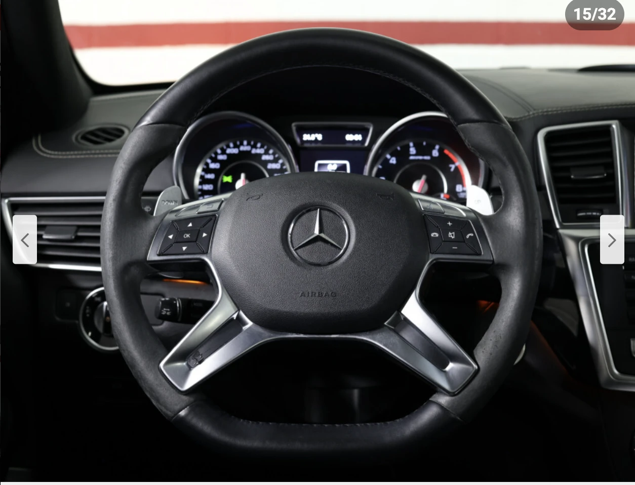 Mercedes-Benz ML 63 AMG HARMON* KARDON* ОБДУХВАНЕ* ПАНОРАМА* МАСАЖ* КЕЙЛЕС - изображение 9