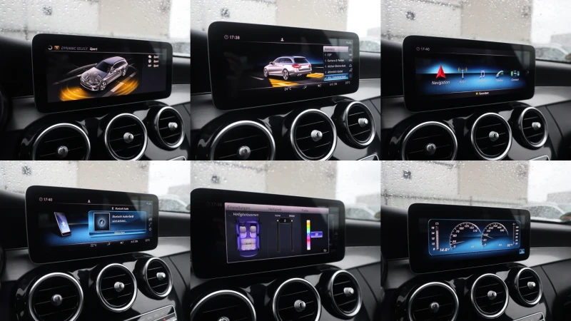 Mercedes-Benz C 220 d AMG 4M DISTR KAM KeyStart Leder BURM SzH #iCarbg, снимка 15 - Автомобили и джипове - 51822075