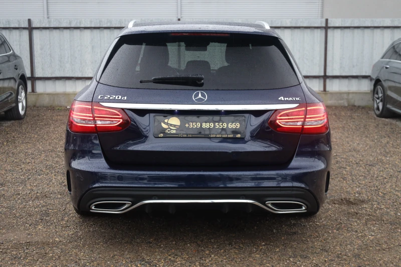 Mercedes-Benz C 220 d AMG 4M DISTR KAM KeyStart Leder BURM SzH #iCarbg, снимка 5 - Автомобили и джипове - 51822075