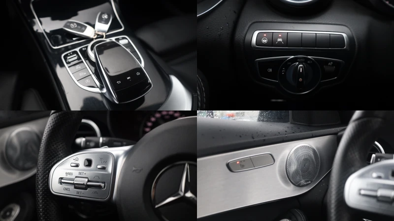Mercedes-Benz C 220 d AMG 4M DISTR KAM KeyStart Leder BURM SzH #iCarbg, снимка 16 - Автомобили и джипове - 51822075