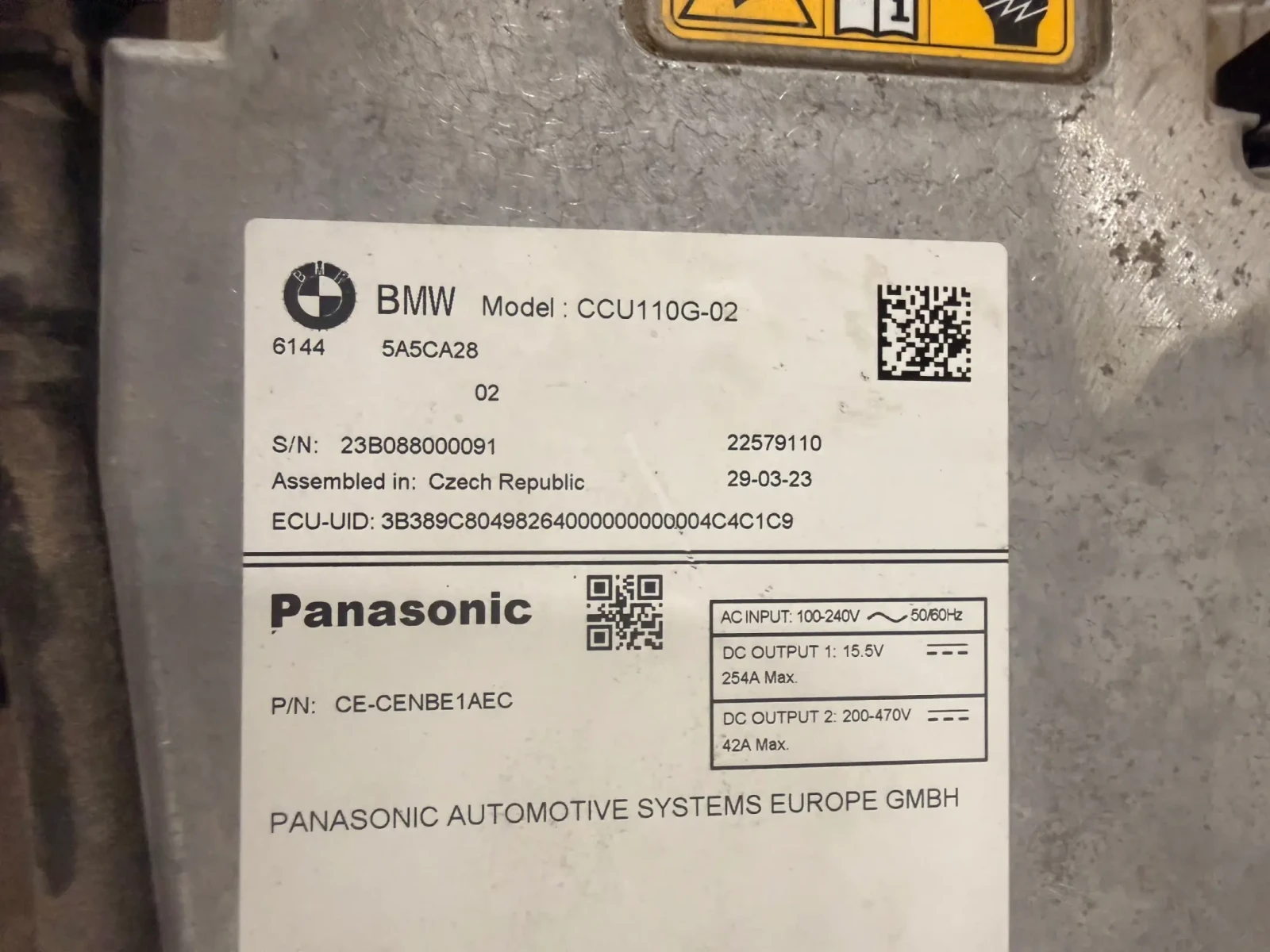 5A5CA28 Инвертор  BMW IX1  2023 CCU110G-02, снимка 2 - Части - 55119601