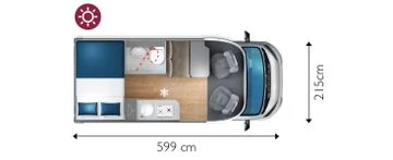 Кемпер Giottiline C 60 Compact, снимка 3 - Каравани и кемпери - 47304419