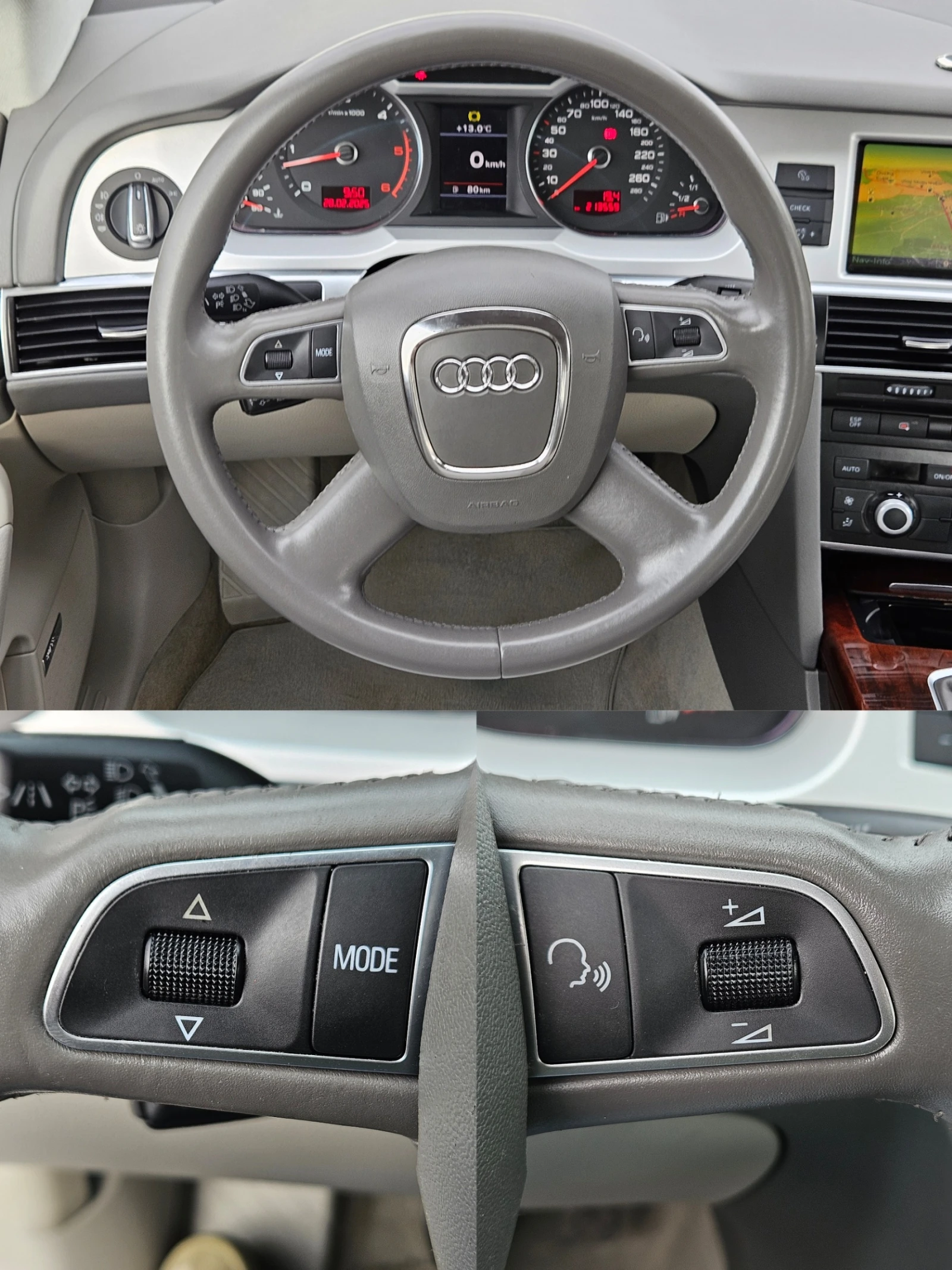 Audi A6 3.0D/S-line/4X4/LED/ACC/NAVI/БЛУТУТ/EURO 5A/ТОП - изображение 10