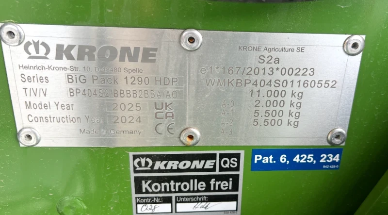 Балировачка Krone 1290 HDP HS 2025 Нова! Налична!, снимка 9 - Селскостопанска техника - 52566471