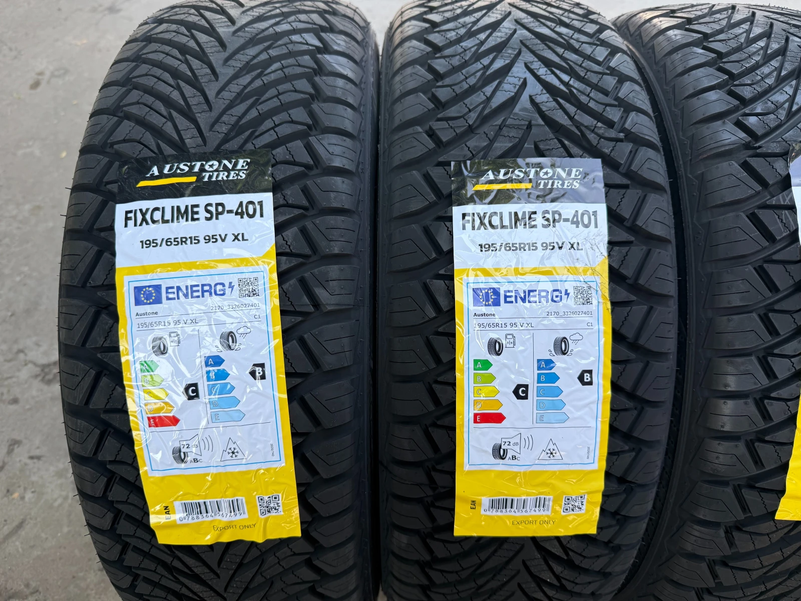 Гуми Всесезонни 195/65R15, снимка 2 - Гуми и джанти - 55650229