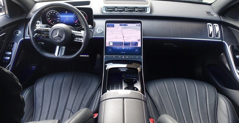 Mercedes-Benz S 400 d/AMG/LONG/4-MATIC/BURM 3D/HEAD UP/PANO/CHAUFFEUR/, снимка 8 - Автомобили и джипове - 51482327