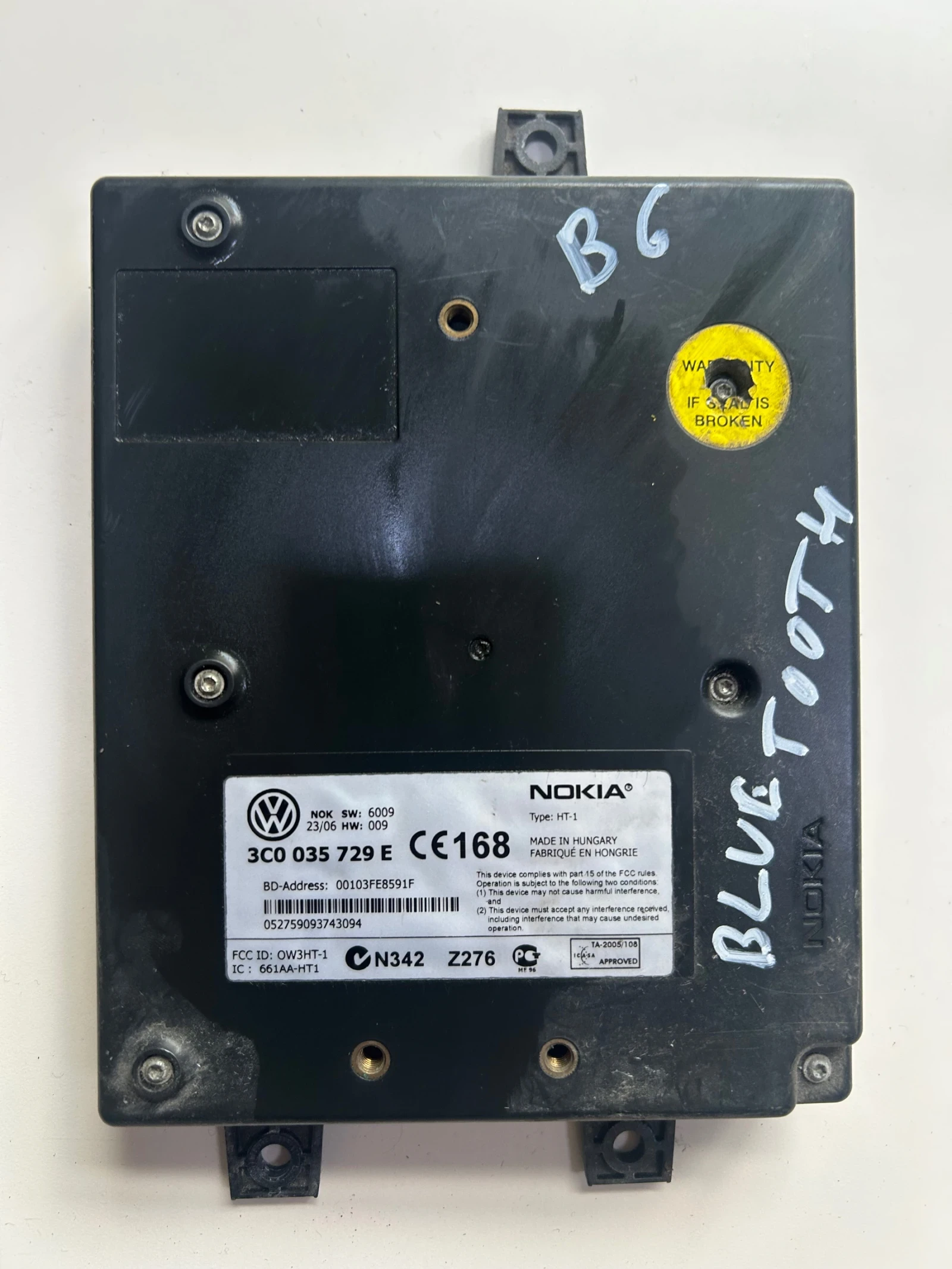 3C0035729E VOLKSWAGEN PASSAT  B6 BLUETOOTH модул  3C0035729E