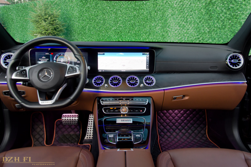 Mercedes-Benz E 350 D* BRABUS* 9G-TRONIC* WIDESCREEN* HUD* PANO* BURM, снимка 10 - Автомобили и джипове - 45224436