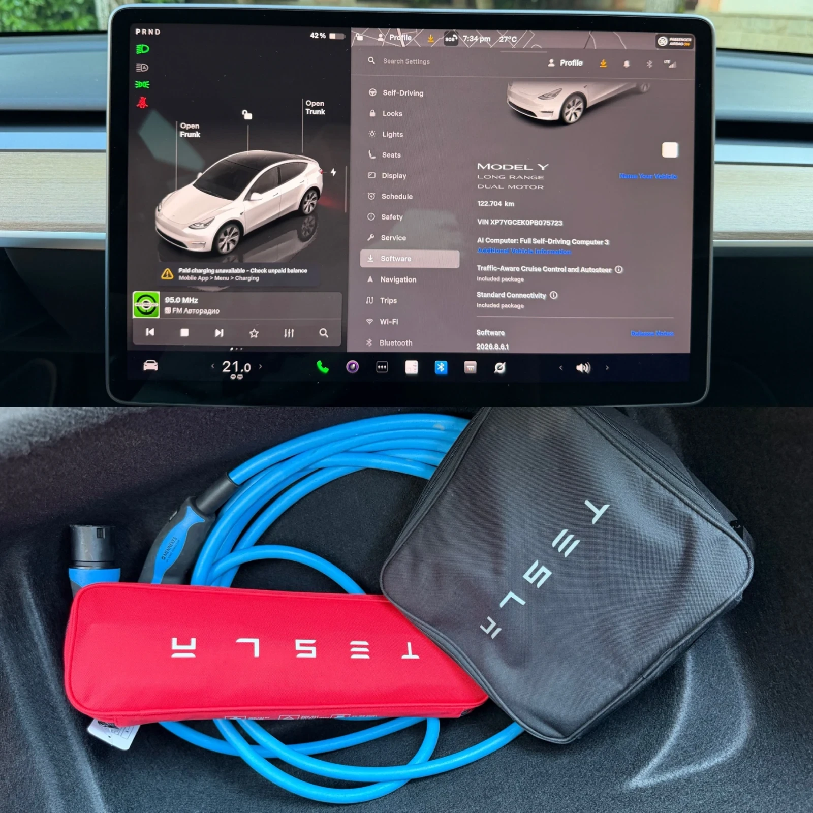 Tesla Model Y LongRange/DualMotor/4x4/514hp/Germany/Наличен, снимка 15 - Автомобили и джипове - 55480893
