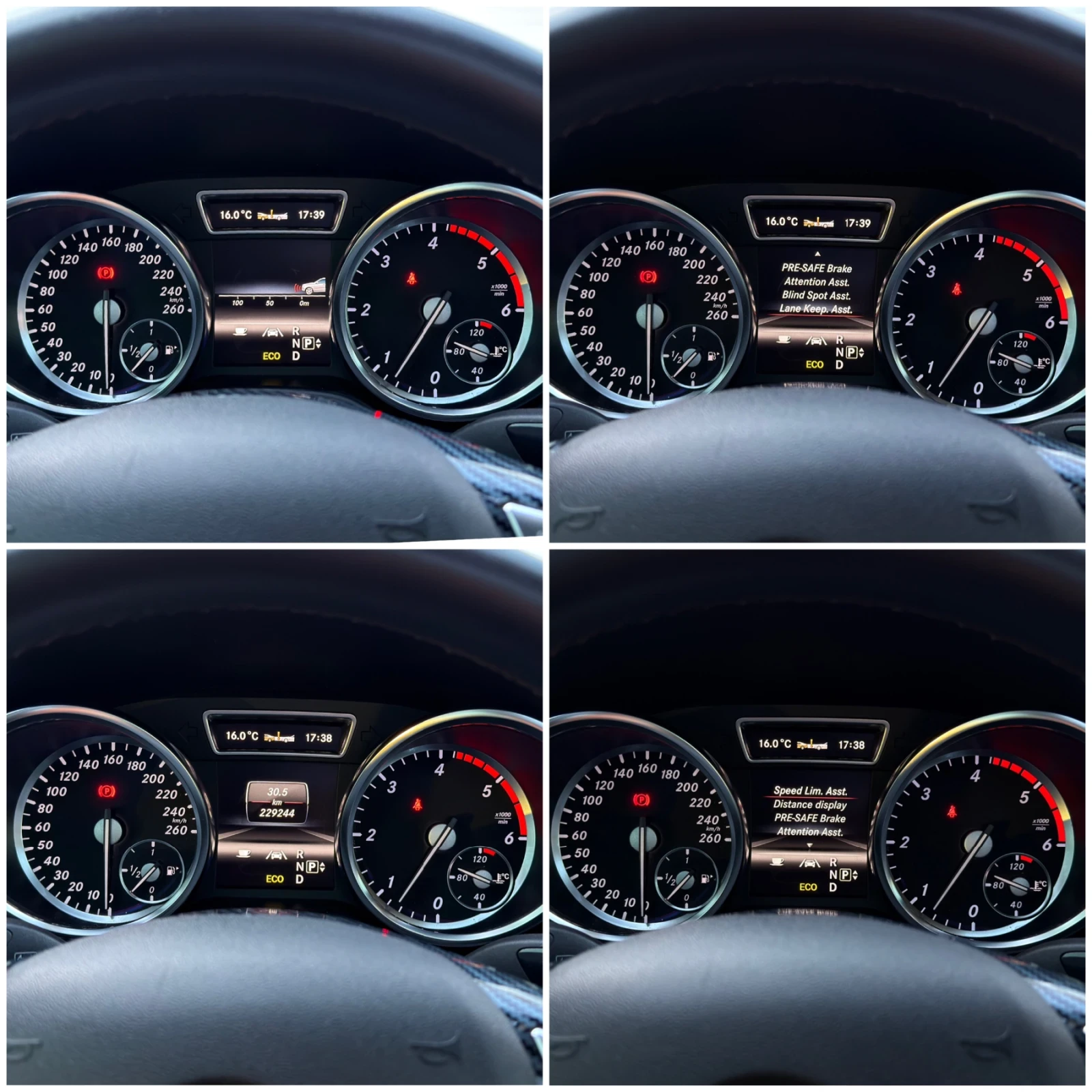 Mercedes-Benz ML 350 AMG/PANORAMA/MASSAGE/NIGHT VISION/DISTRONIC+ , снимка 13 - Автомобили и джипове - 54359093