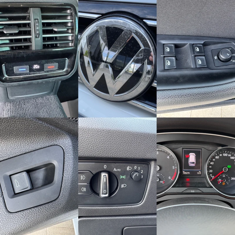 VW Passat 2.0TDI-190-К.С.-109.х.км-DISTRONIC-ПОДГРЕВ-, снимка 14 - Автомобили и джипове - 50023089