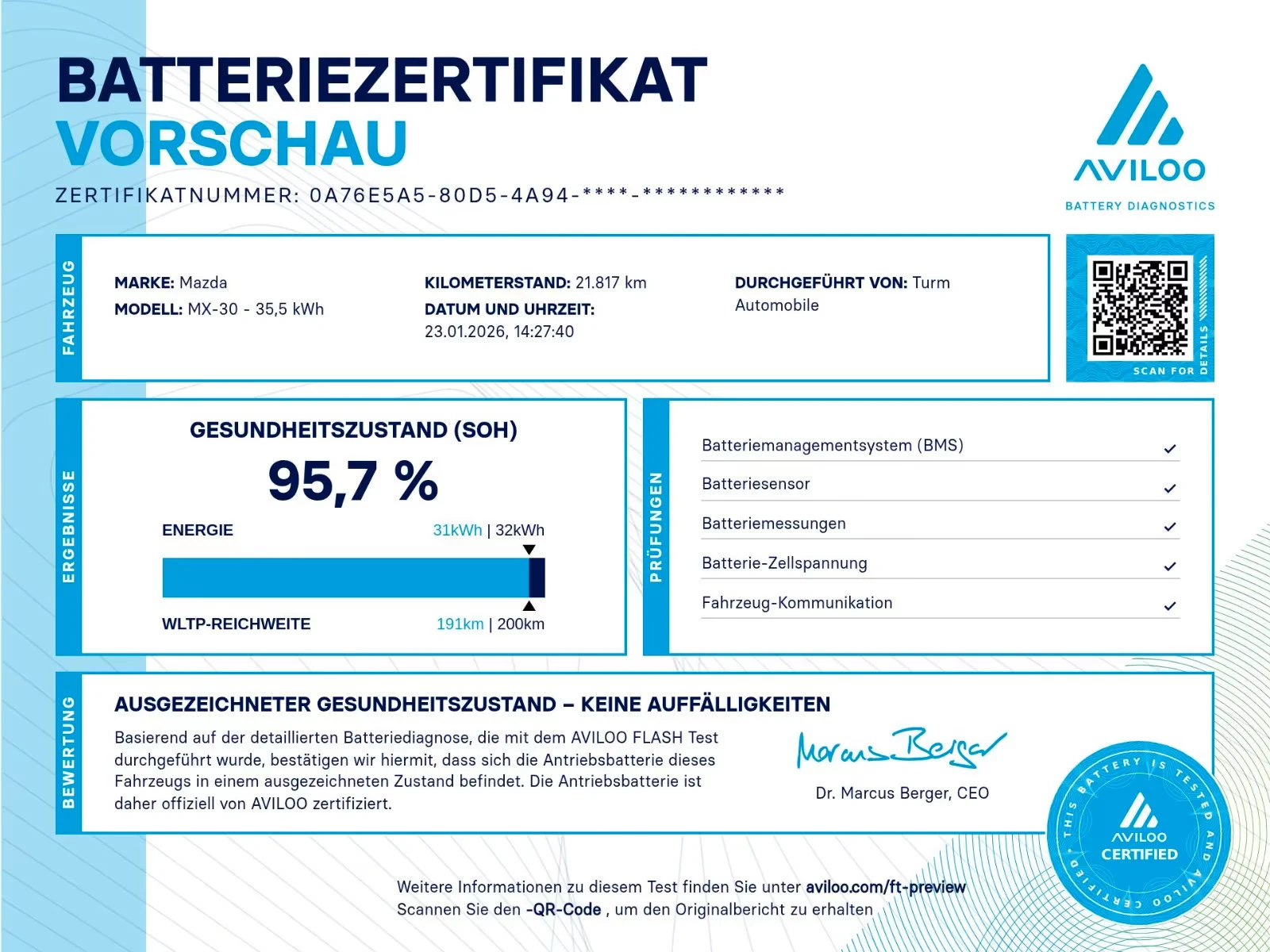 Mazda MX-30 SKYACTIVE/145HP/ACC/CAM/БАТЕРИЯ-СЕРТИФИКАТ/236z, снимка 16 - Автомобили и джипове - 54042882