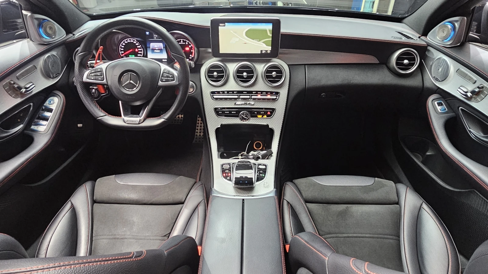 Mercedes-Benz C 43 AMG AMG PANAMERICANA* ALCANTARA* HUD* KEYLESS* КРАЙНА , снимка 7 - Автомобили и джипове - 55154178