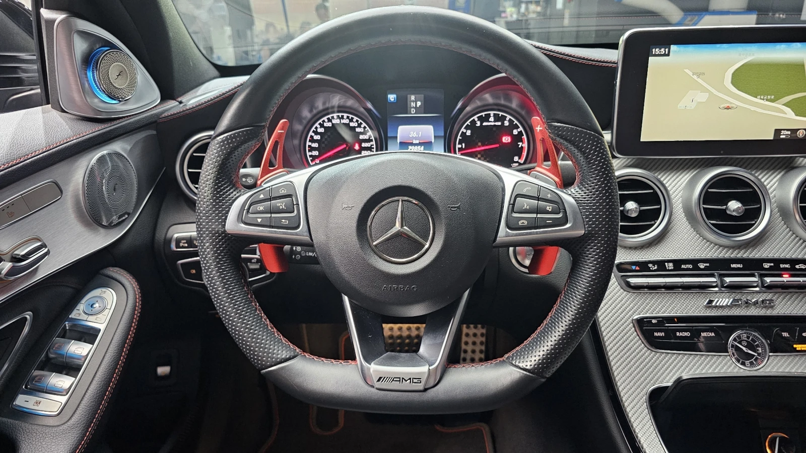 Mercedes-Benz C 43 AMG AMG PANAMERICANA* ALCANTARA* HUD* KEYLESS* КРАЙНА , снимка 6 - Автомобили и джипове - 55154178