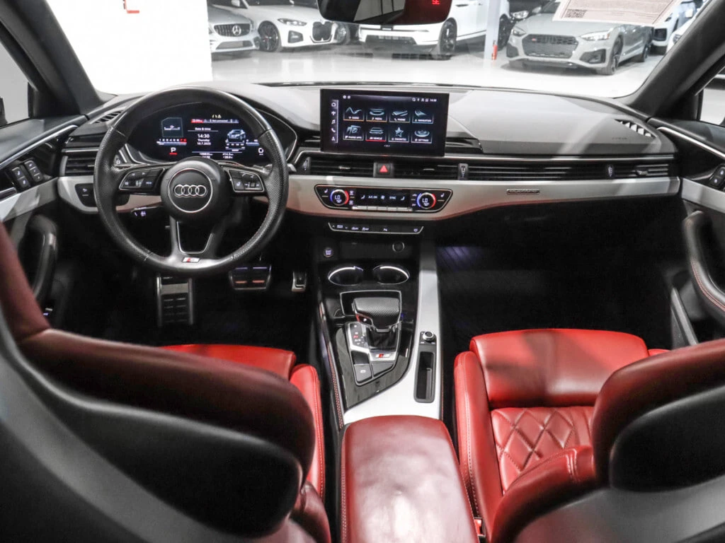 Audi S4 * 3.0TFSI Quattro / Progressiv Pkg / Red Int / Bla | Mobile.bg � ����������� 13