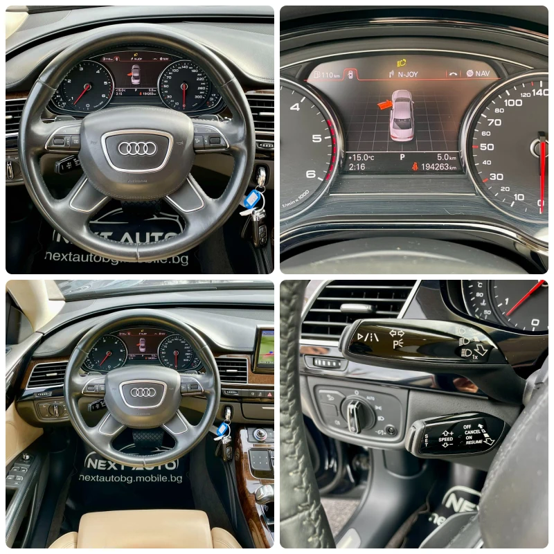 Audi A8 4.2TDI V8 351HP LANE ASSIST , снимка 14 - Автомобили и джипове - 52669260