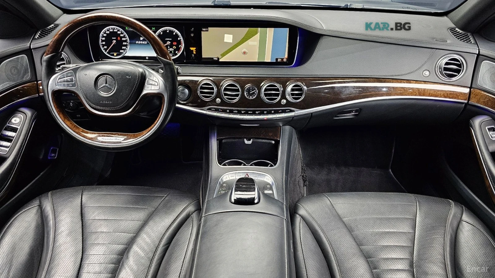 Mercedes-Benz S 500 LONG* AMG LINE* PANO* ОБДУХВ* МАСАЖ* МОНИТОРИ, снимка 6 - Автомобили и джипове - 55253625
