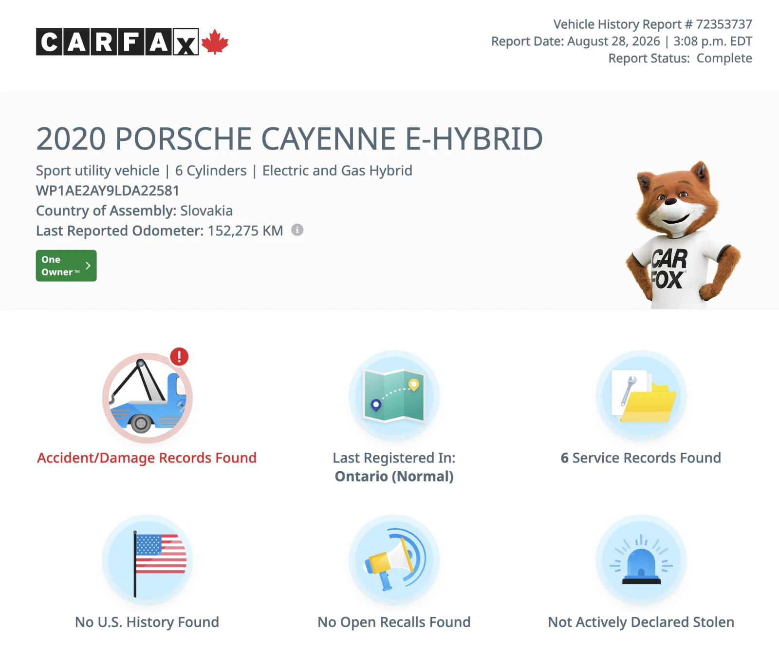 Porsche Cayenne  E-Hybrid CARFAX НАЛИЧЕН | 2020 | 154 911 км, снимка 13 - Автомобили и джипове - 56202743