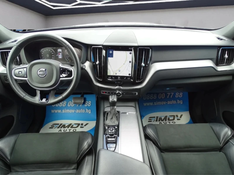 Volvo XC60 R-DESIGN KEYLESSGO АВТОМАТИК НАВИГАЦИЯ КОЖА ПОДГР, снимка 9 - Автомобили и джипове - 52000695