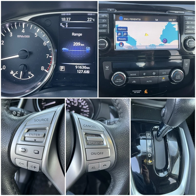 Nissan Rogue 91 000км 2.5i 173кс ЕU 6 АВТОМАТ КОЖА РЕГИСТРИРАН , снимка 13 - Автомобили и джипове - 54129241