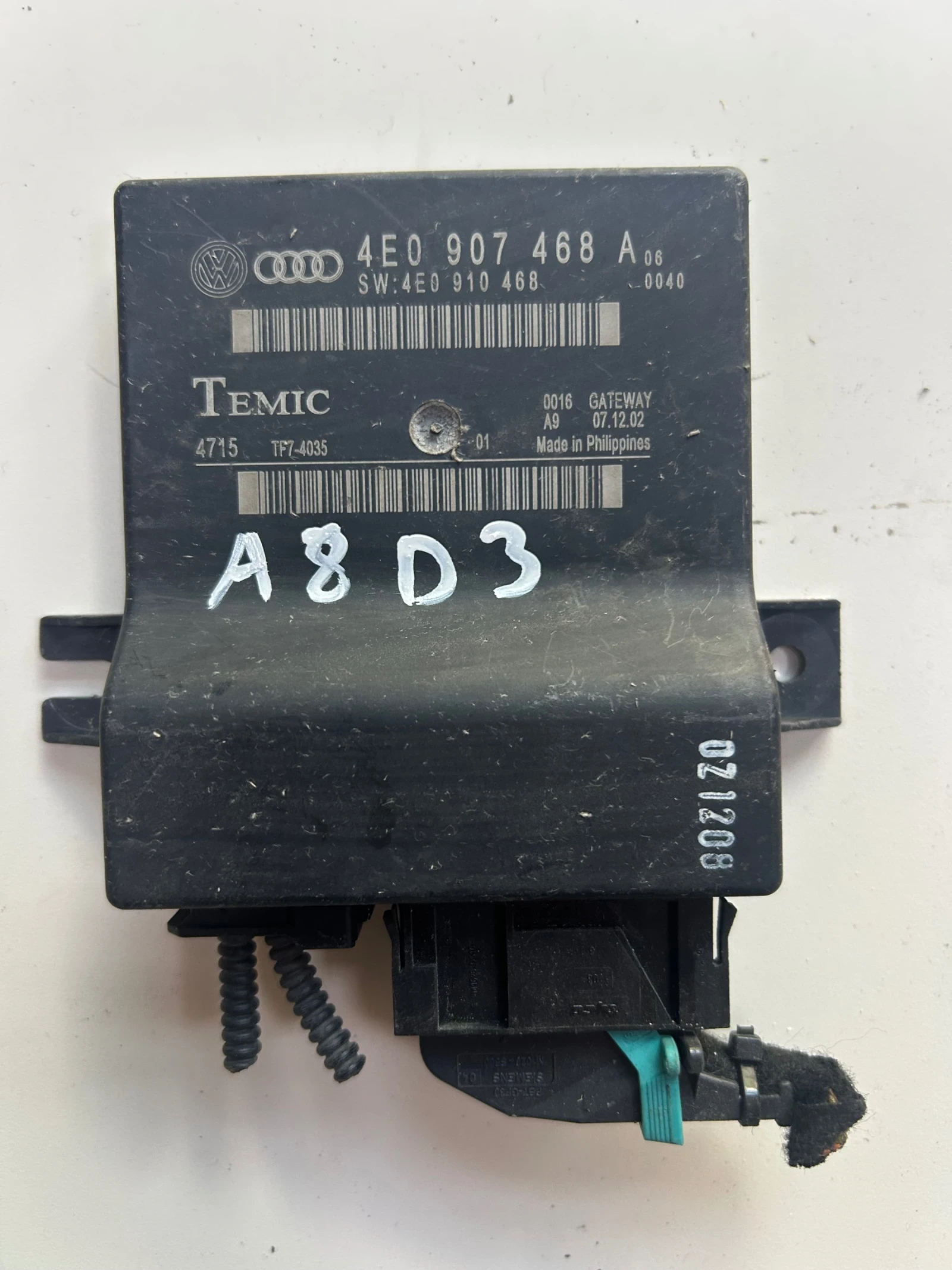 4E0907468A Gateway модул за AUDI A8 (2002-2010) 4E0 907 468 A