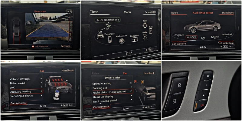 Audi A7 MATRIX/S-LINE/DISTR/NIGHT/HUD/360САМ/ПОДГР/BOSE/LI, снимка 14 - Автомобили и джипове - 49312065