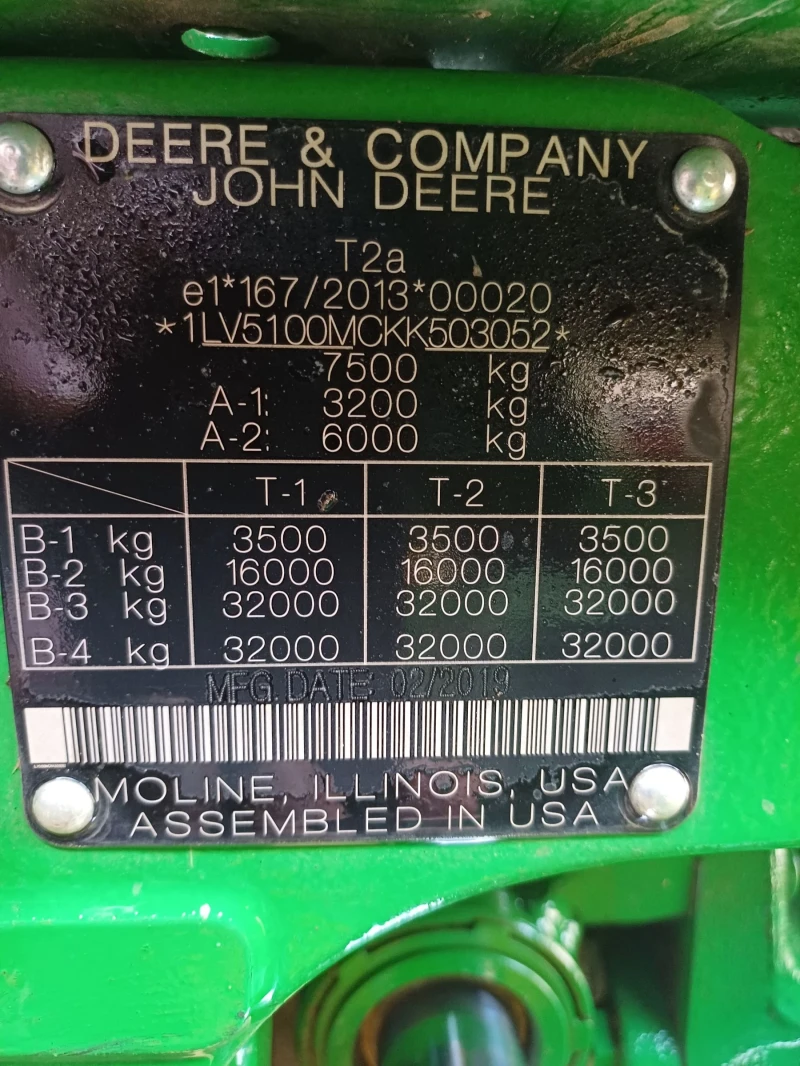 Трактор John Deere 5100M, снимка 4 - Селскостопанска техника - 49238601