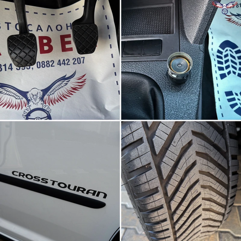 VW Touran * CROSS* БЕНЗИН* 140HP* 7 МЕСТА* EURO 5* , снимка 16 - Автомобили и джипове - 50694004