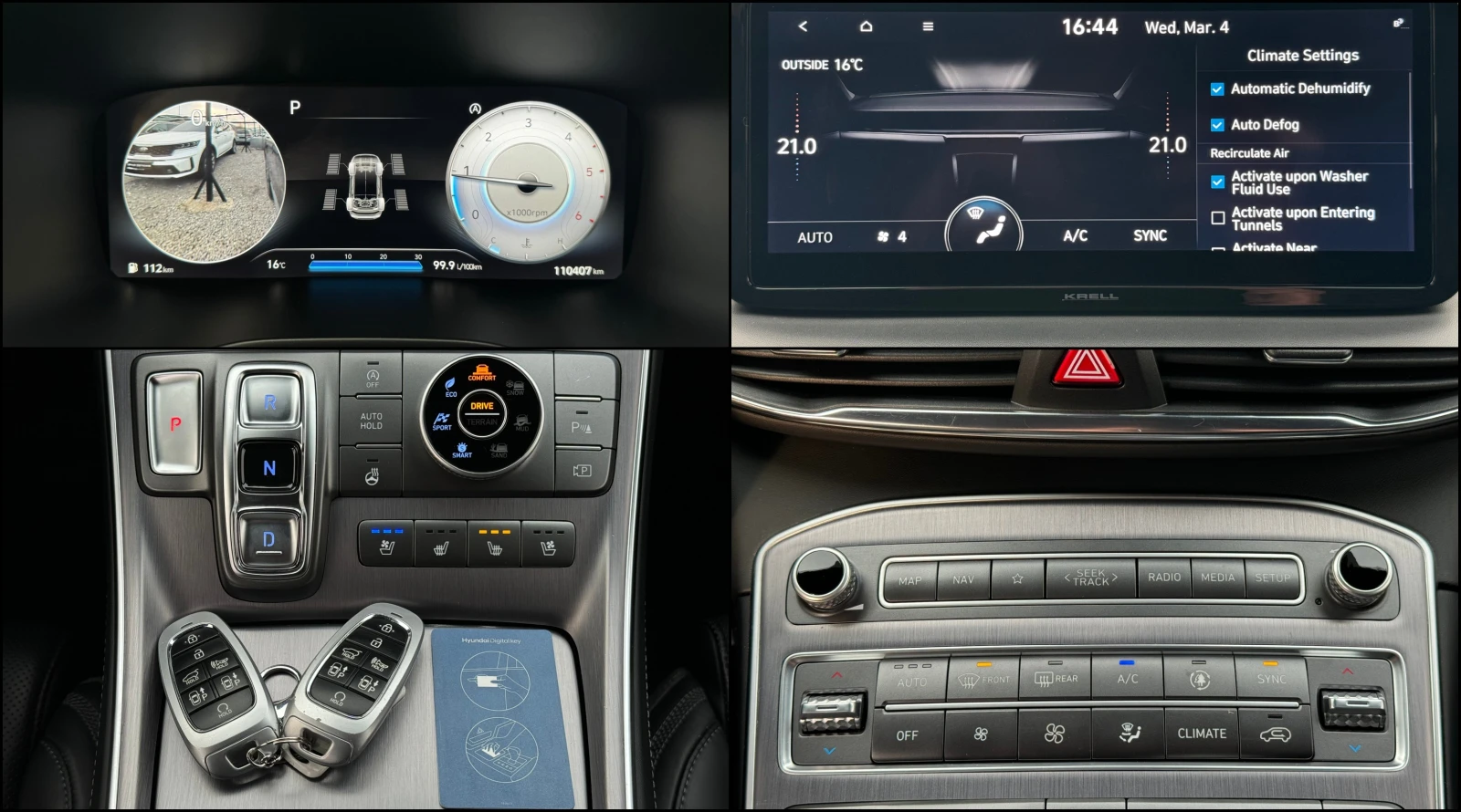 Hyundai Santa fe 2.2 CRDi 4WD/HTRAC ! Calligraphy !, снимка 14 - Автомобили и джипове - 53820300