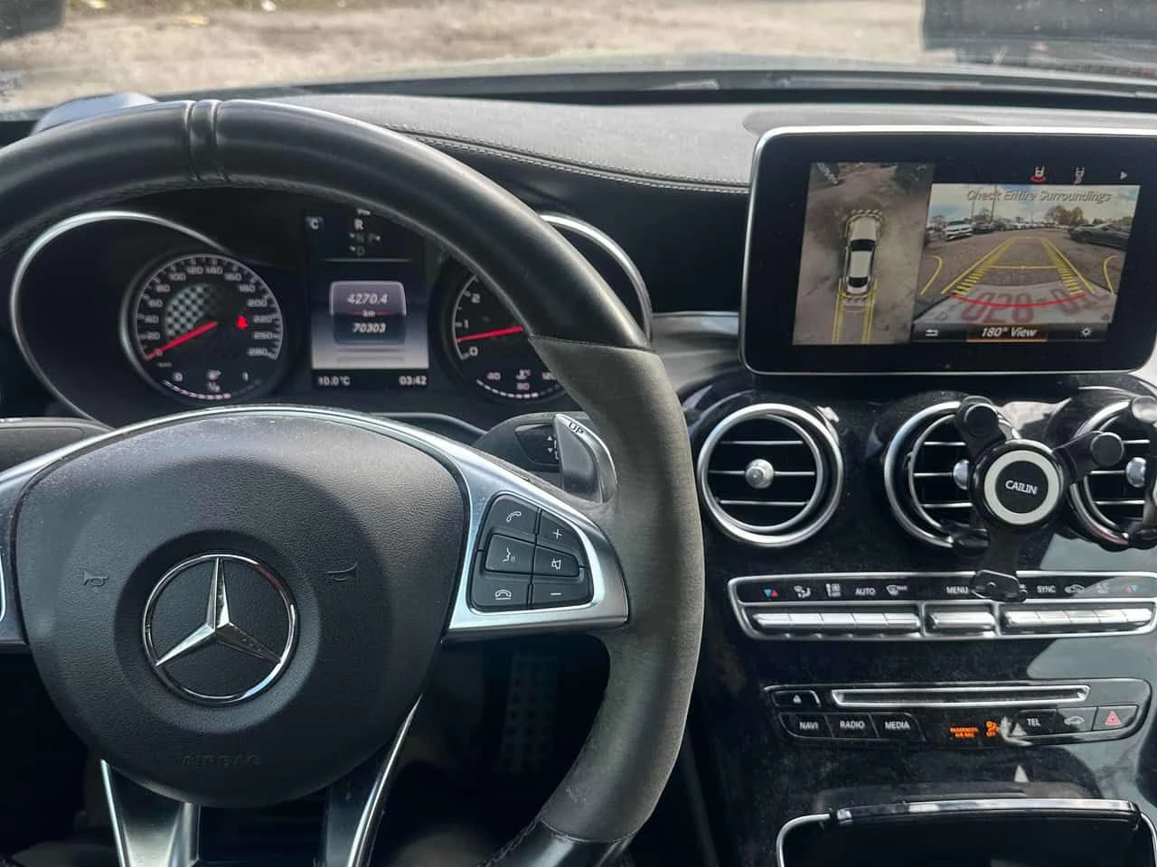Mercedes-Benz C 43 AMG | BURMESTER | 360 | ЧЕРВЕН САЛОН | CARFAX | , снимка 9 - Автомобили и джипове - 54479644