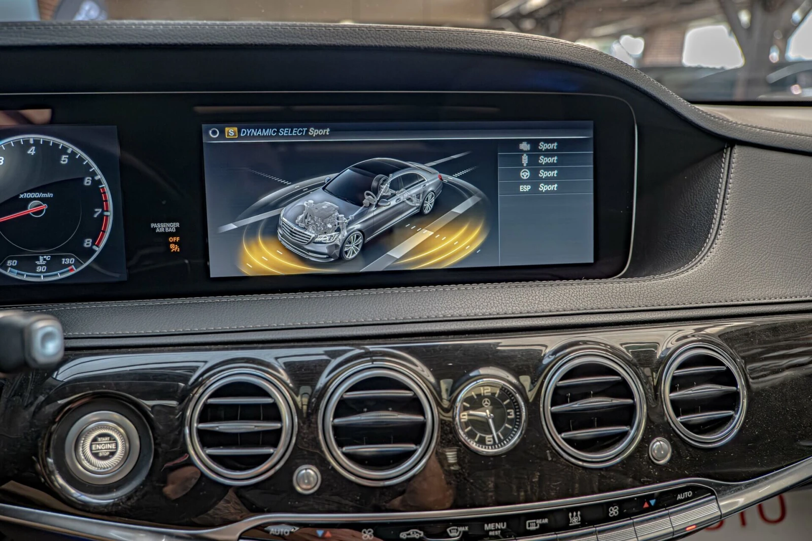 Mercedes-Benz S 560 AMG/4Matic/Burmester/360Камера/Обдухване, снимка 15 - Автомобили и джипове - 54968107