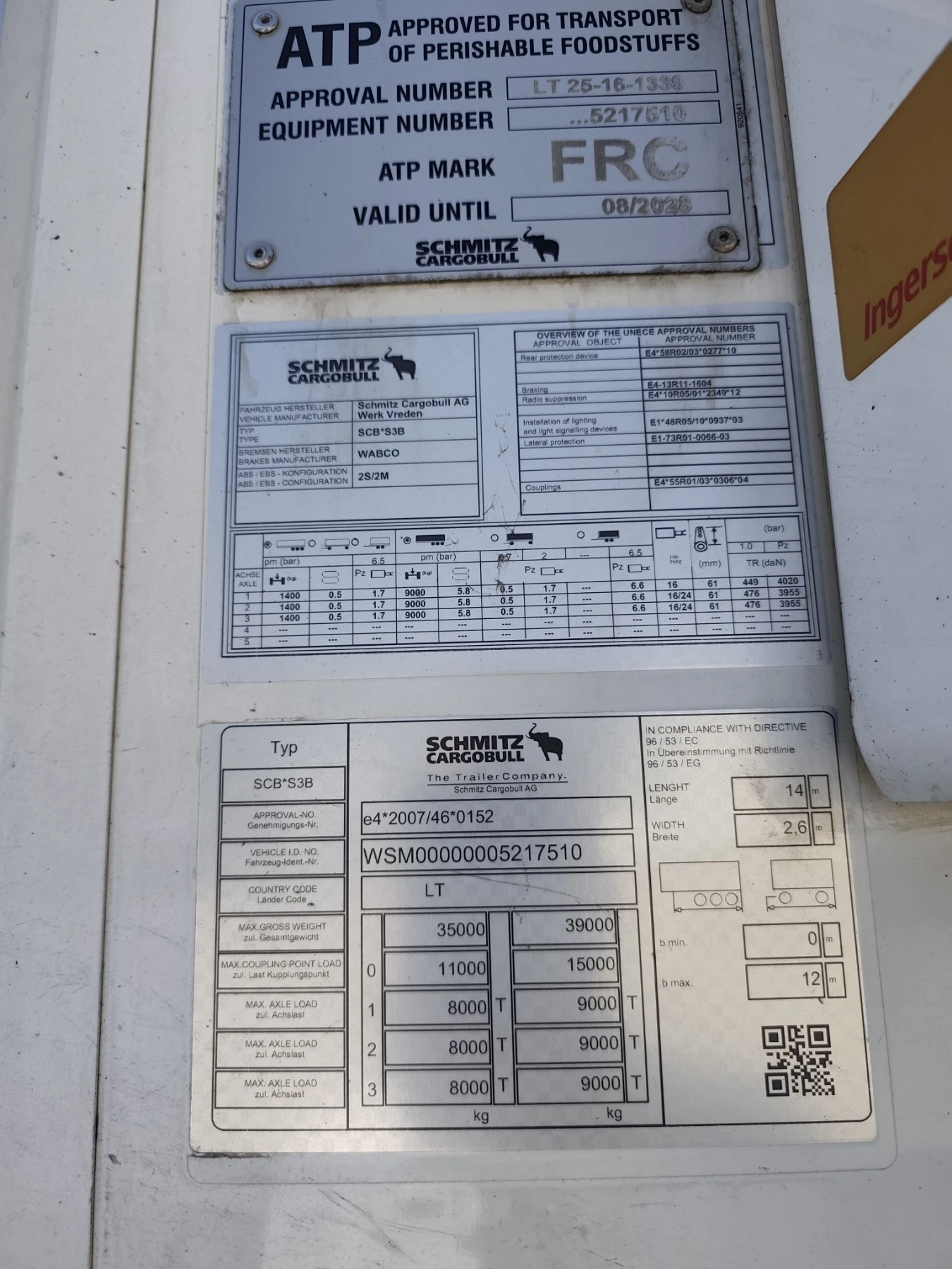 Полуремарке Schmitz SCB* S3B, снимка 14 - Ремаркета - 55043421