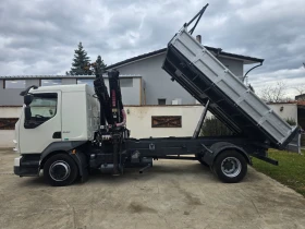 Volvo Fl 240 ТРИСТРАНЕН САМОСВАЛ С КРАН , снимка 7