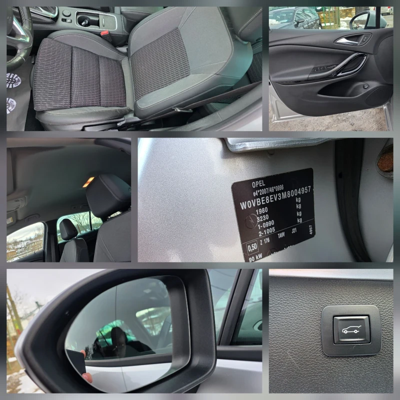 Opel Astra 1.5 CDTI 122 К.С. АВТОМАТ / ФЕЙС / ЛЕД / КАМЕРА, снимка 15 - Автомобили и джипове - 53556368