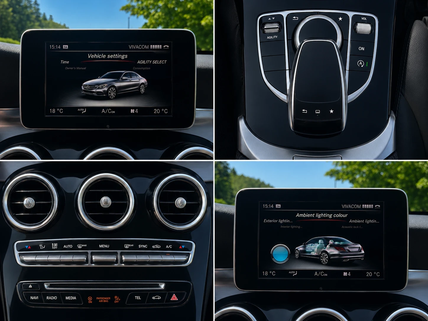 Mercedes-Benz C 220 Exclusive;Реални километри; 2-ри Собственик, снимка 13 - Автомобили и джипове - 54940684