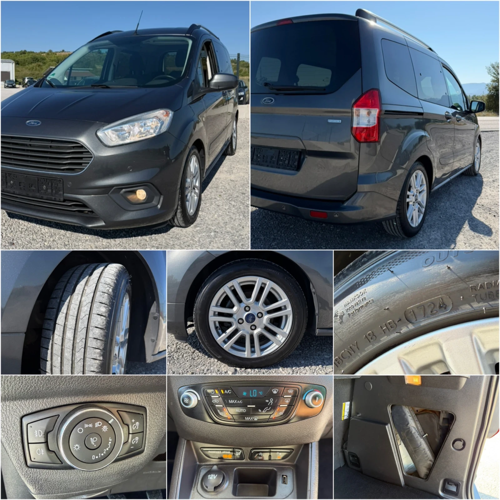 Ford Courier TOURNEO FACELIFT 1.0i TITANIUM EURO 6.2 TUV, снимка 9 - Автомобили и джипове - 55541222