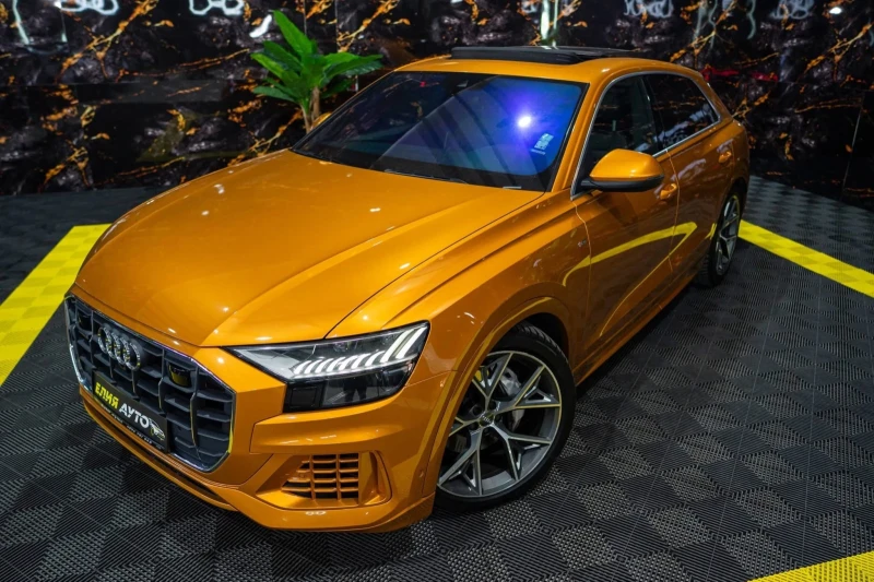 Audi Q8 50TDI QUATTRO S LINE ПАНО MATRIX B&O ЛИЗИНГ 100%, снимка 5 - Автомобили и джипове - 53194276