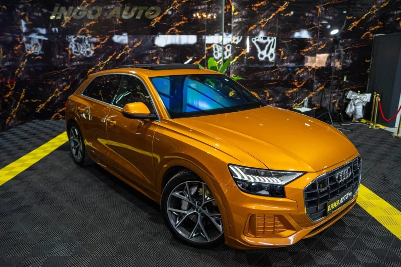 Audi Q8 50TDI QUATTRO S LINE ПАНО MATRIX B&O ЛИЗИНГ 100%, снимка 2 - Автомобили и джипове - 53194276