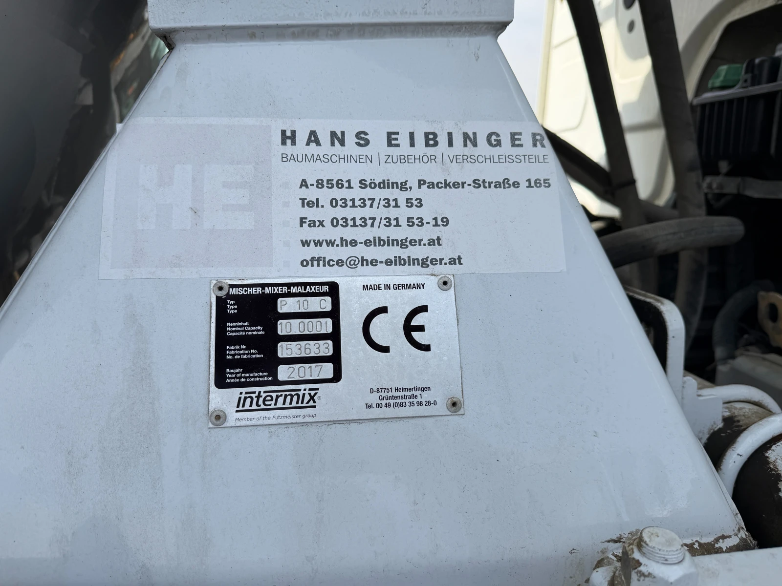 Бетон миксер Mercedes 37.43-10 кубика, Внос, , , , снимка 14 - Индустриална техника - 53774210