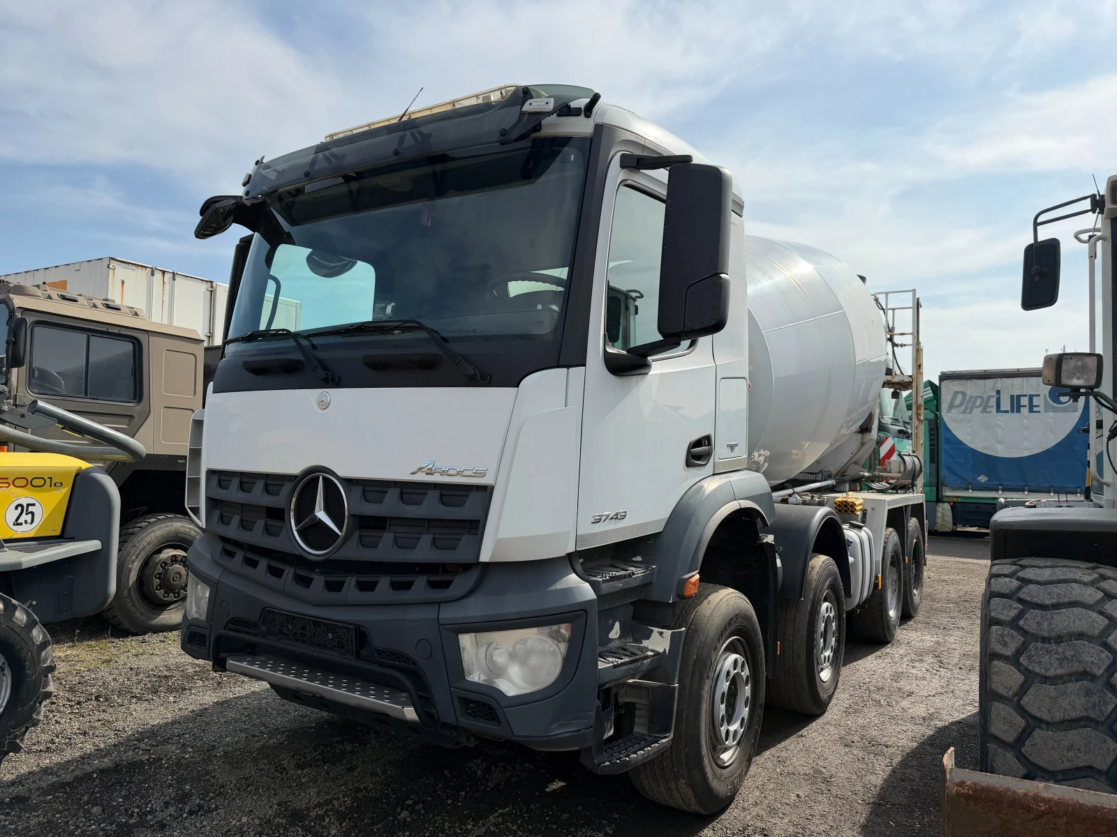 Бетон миксер Mercedes 37.43-10 кубика, Внос, , , , снимка 5 - Индустриална техника - 53774210