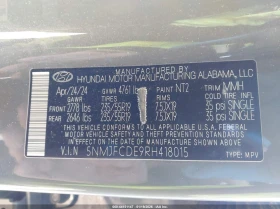 Hyundai Tucson 2.5L I-4 DI, DOHC, VVT, 187HP All Wheel Drive, снимка 9