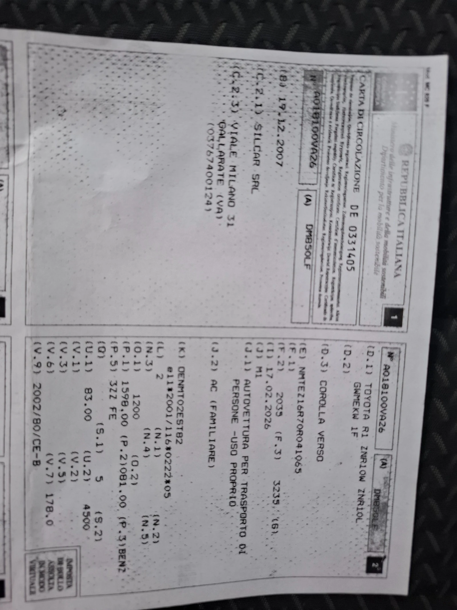 Toyota Corolla verso 1, 6i фейслифт Италия, снимка 13 - Автомобили и джипове - 54041722