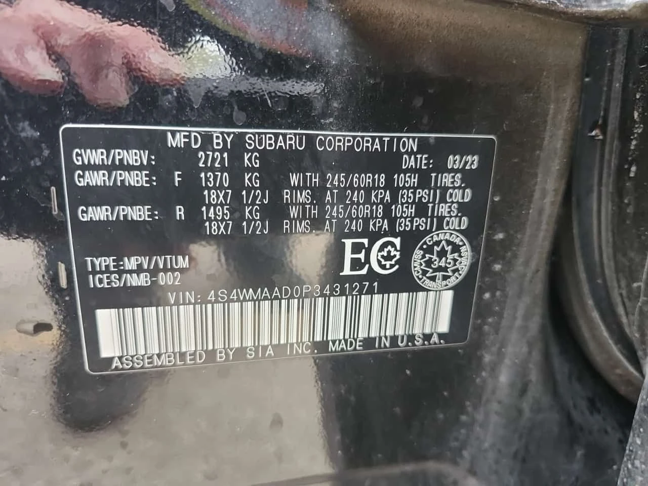 Subaru Ascent  8 passenger Convenience /CARFAX/3 Ключа , снимка 15 - Автомобили и джипове - 54425032