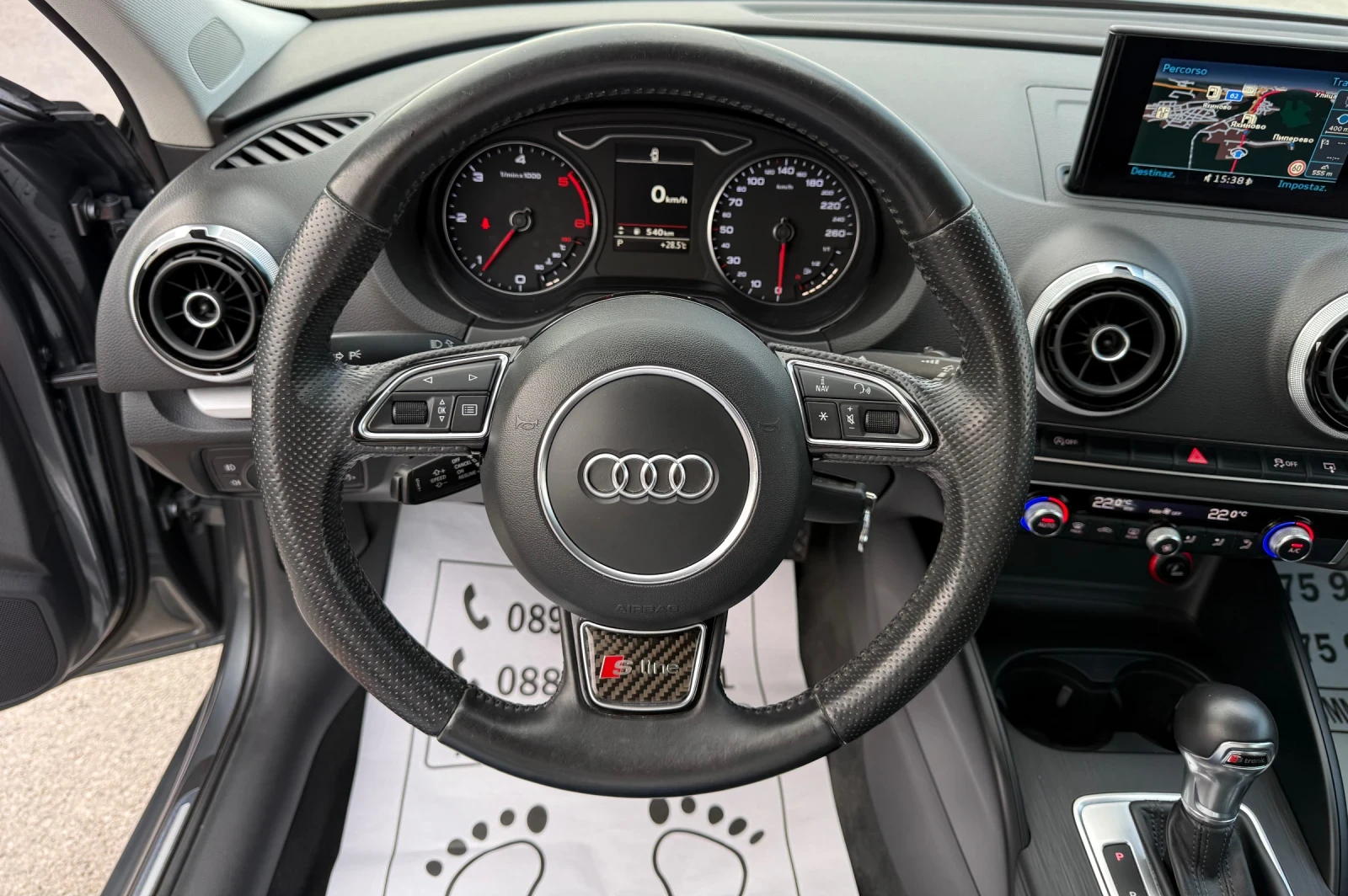 Audi A3 1.6-TDI-АВТОМАТ-179.000км-НАПЪЛНО РЕАЛНИ-КАТО НОВА, снимка 8 - Автомобили и джипове - 55789850