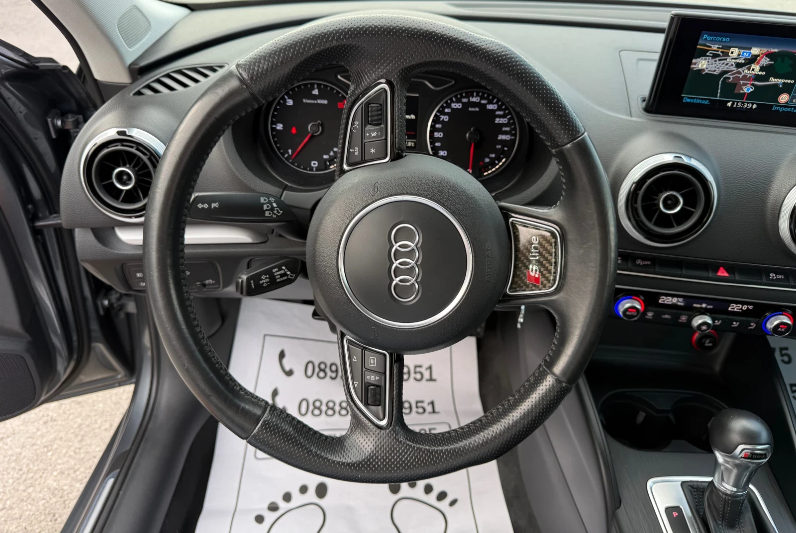 Audi A3 1.6-TDI-АВТОМАТ-179.000км-НАПЪЛНО РЕАЛНИ-КАТО НОВА, снимка 12 - Автомобили и джипове - 55789850