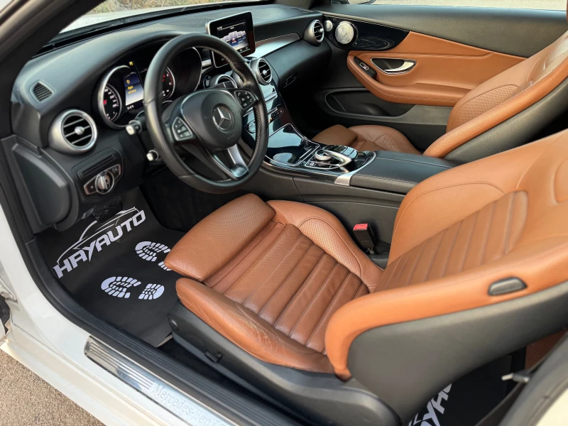 Mercedes-Benz C 220 d= Coupe= 63 AMG= 9G-tronic= Burmester= Панорама= , снимка 9 - Автомобили и джипове - 51253301