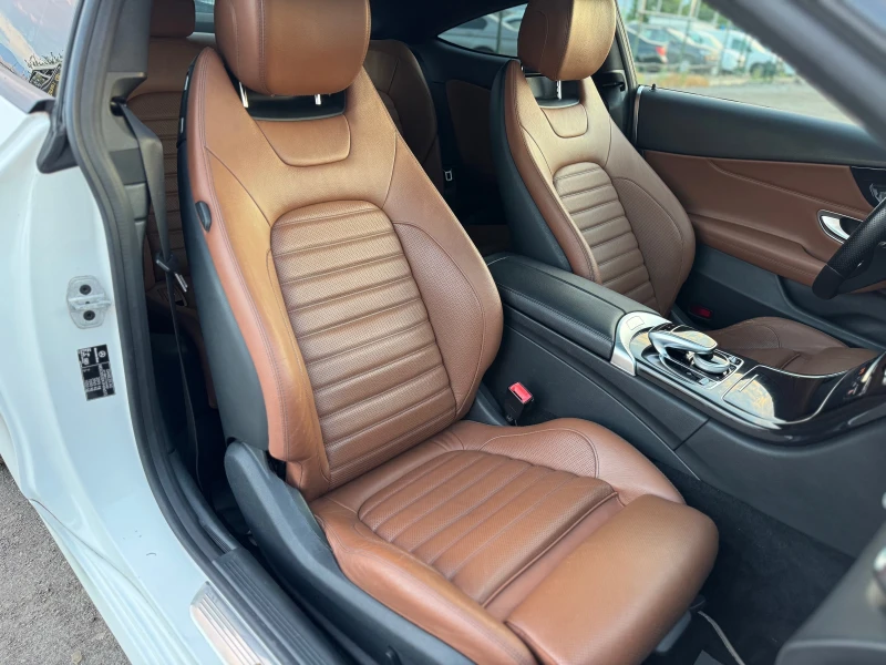 Mercedes-Benz C 220 d= Coupe= 63 AMG= 9G-tronic= Burmester= Панорама= , снимка 12 - Автомобили и джипове - 51253301