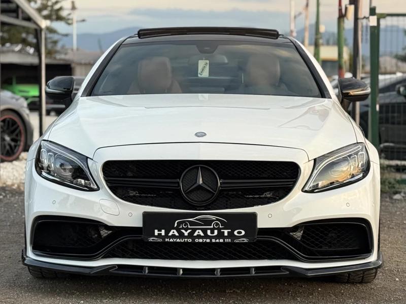 Mercedes-Benz C 220 d= Coupe= 63 AMG= 9G-tronic= Burmester= Панорама= , снимка 2 - Автомобили и джипове - 51253301