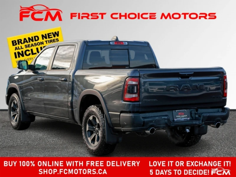 Dodge RAM 1500 Rebel * 4x4 * Подгрев * Кожа * Camera * Bluetooth, снимка 3 - Автомобили и джипове - 53431163