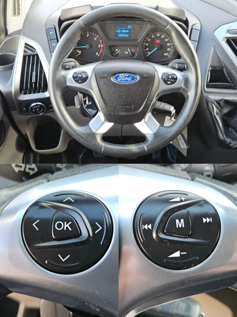 Ford Transit Custom 2.2TDCI/125k.c/6ск/5+ 1м/ACC/БЛУТУТ/EURO 5B/ТОП, снимка 11 - Бусове и автобуси - 52775232
